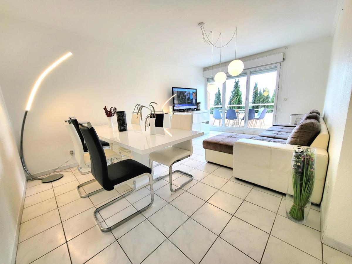 Appart Luxueux 3 Pieces, Piscine, Mer, Terrasse Cannes Esterno foto